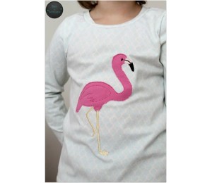 Stickserie - Flamingo Tropical
